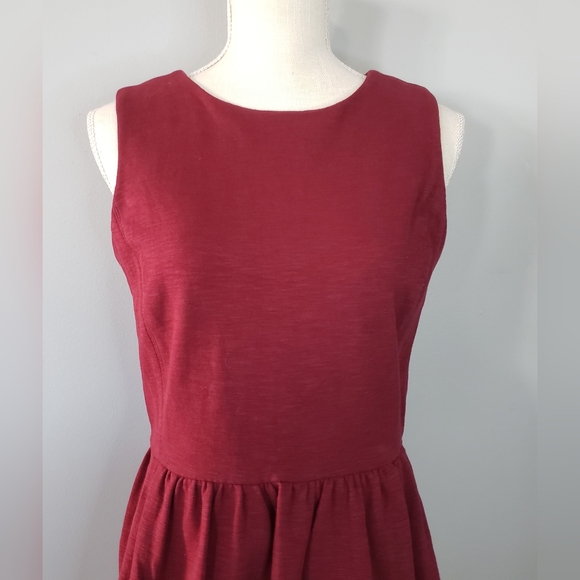 J. Crew Daybreak Burgundy Sleeveless Dress - Picture 4 of 13